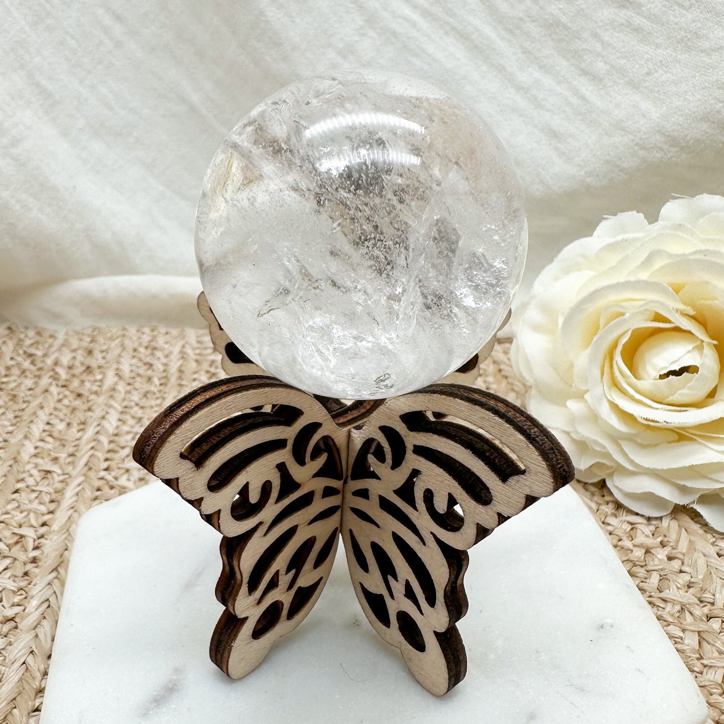 Schmetterling Kugelhalter Holz