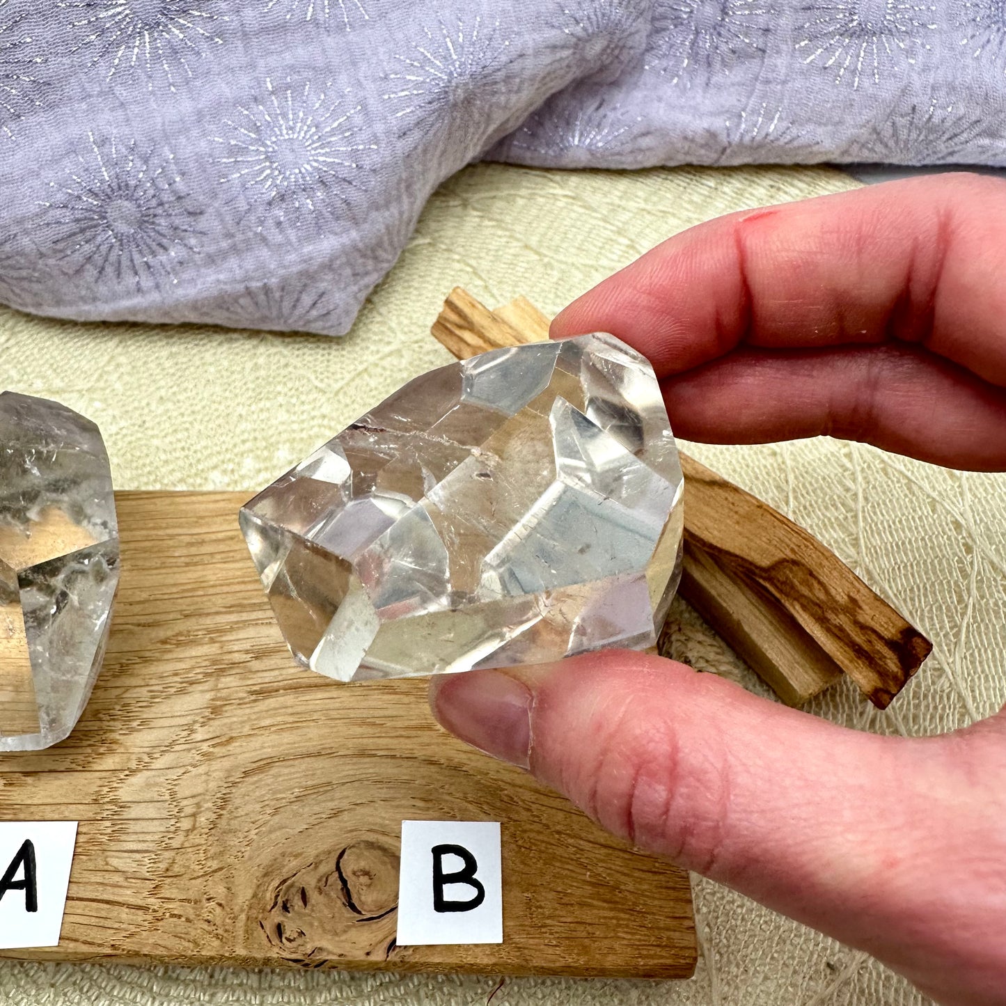 klare Bergkristall Freiform - Crystales