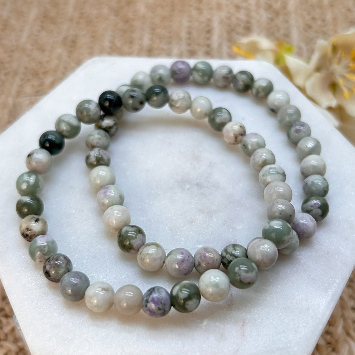 Friedensjade Armband 6 - 6,5 mm