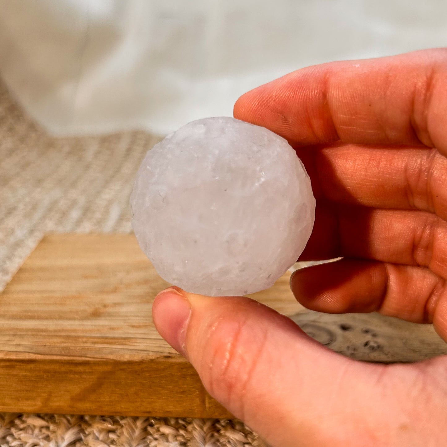 Bergkristall Mond Gravur