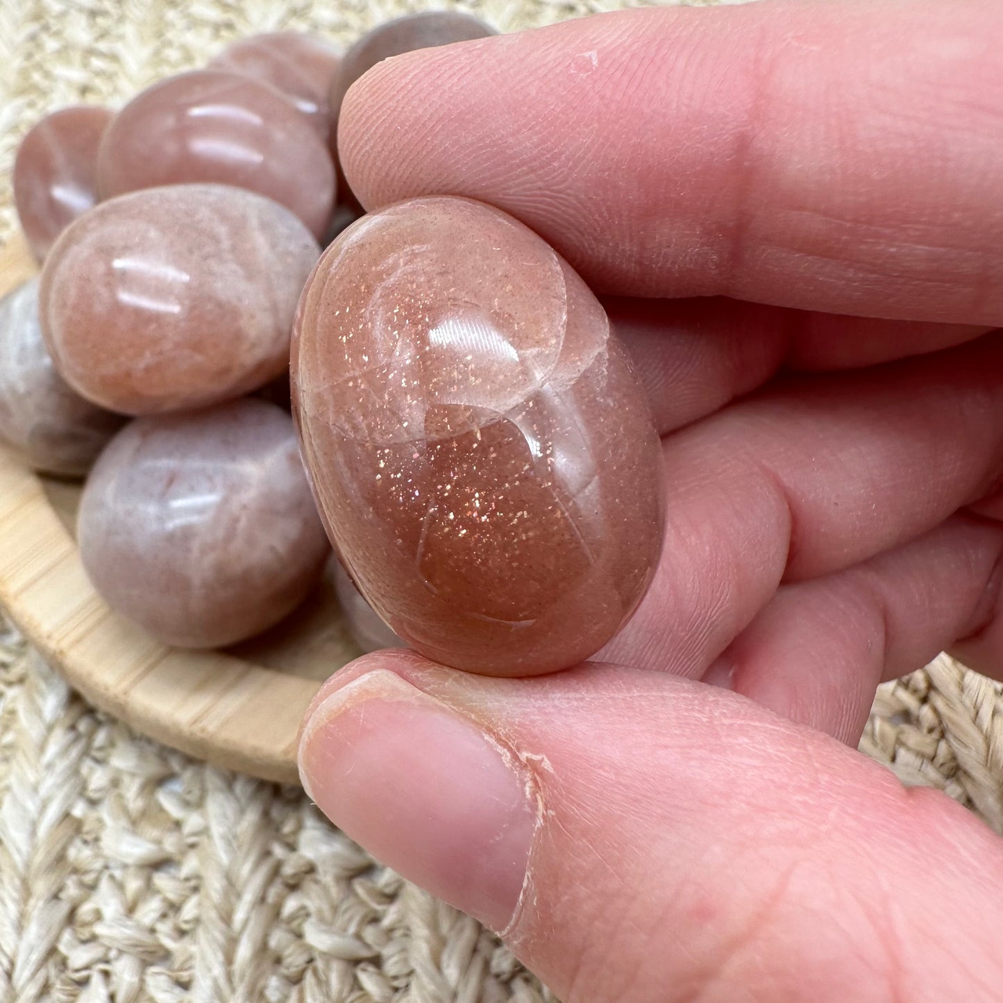 Mondstein / Sonnenstein Trommelstein