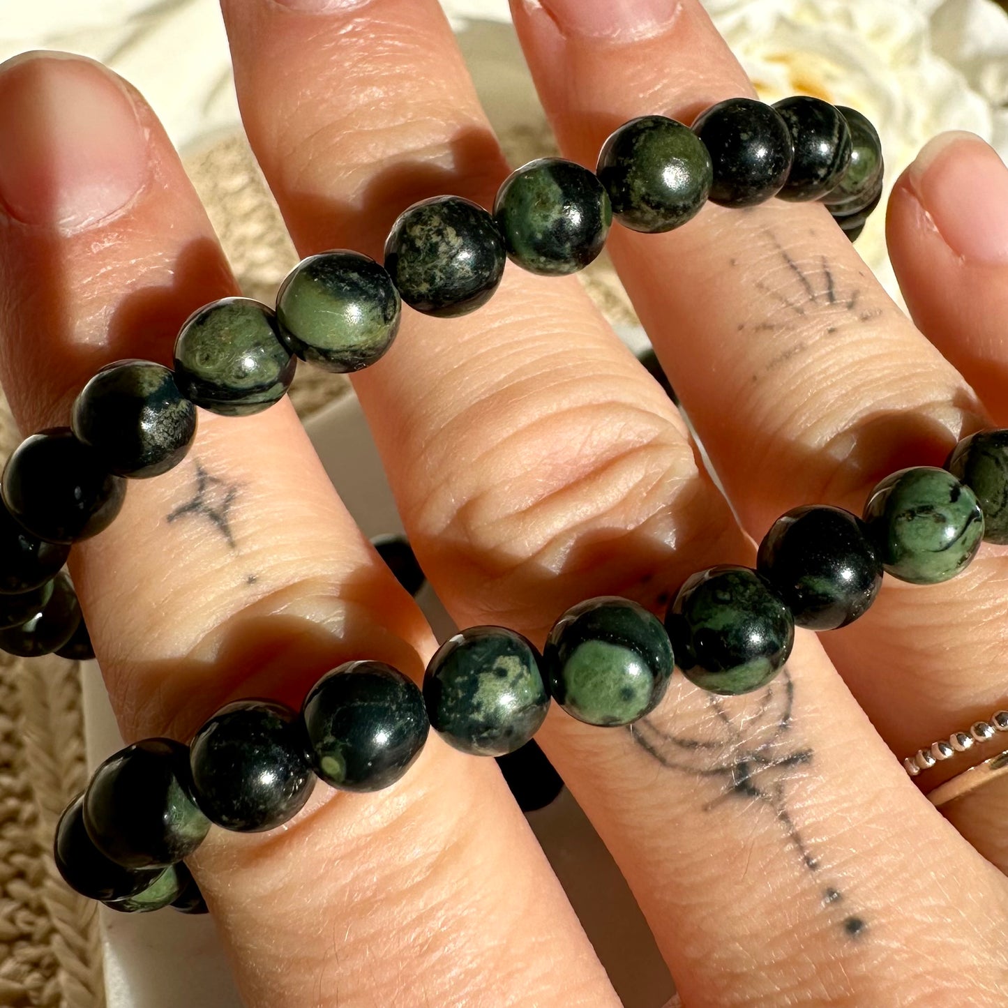 Eldarit / Kabamba Jaspis Armband 6 mm