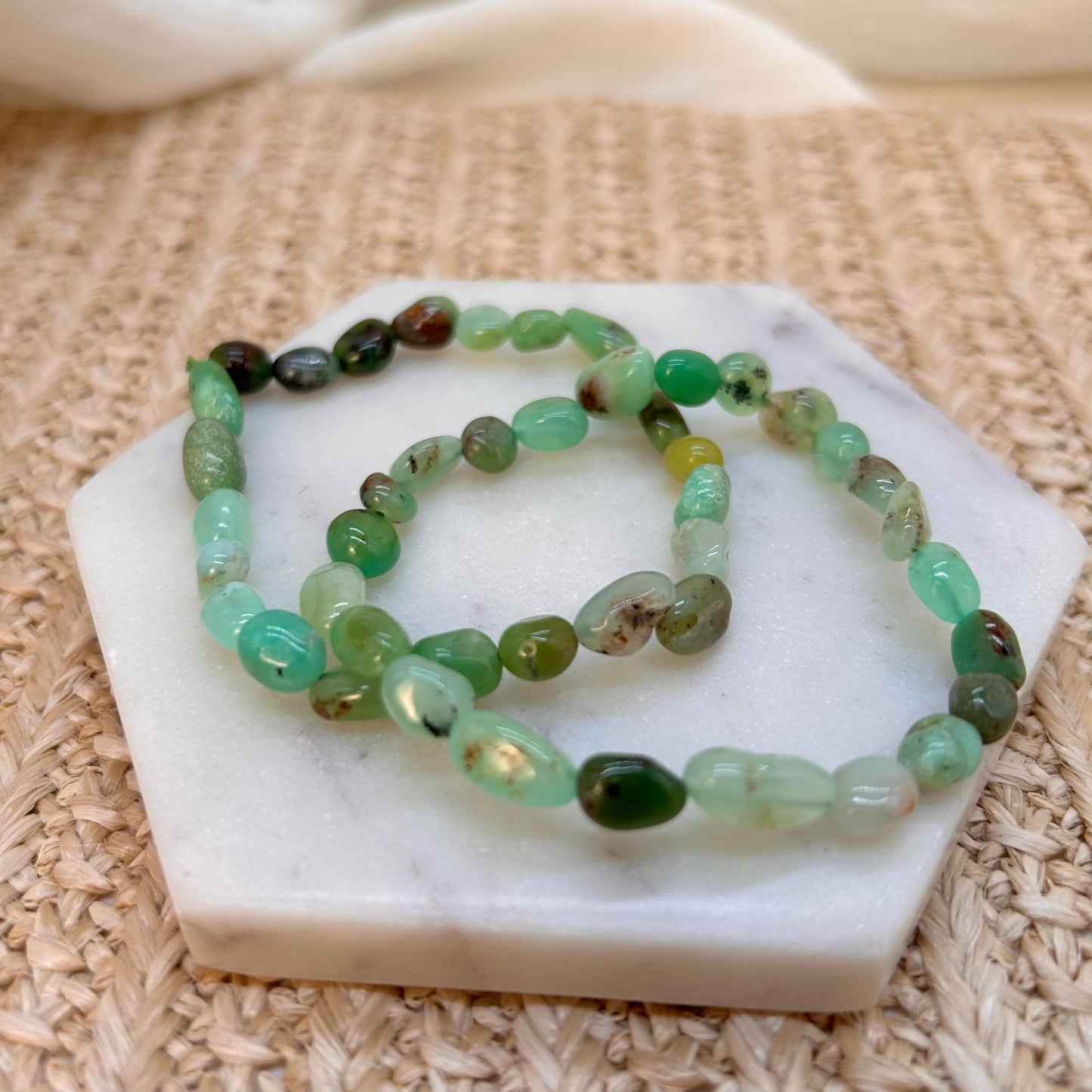 HQ Chrysopras Nugget Armband