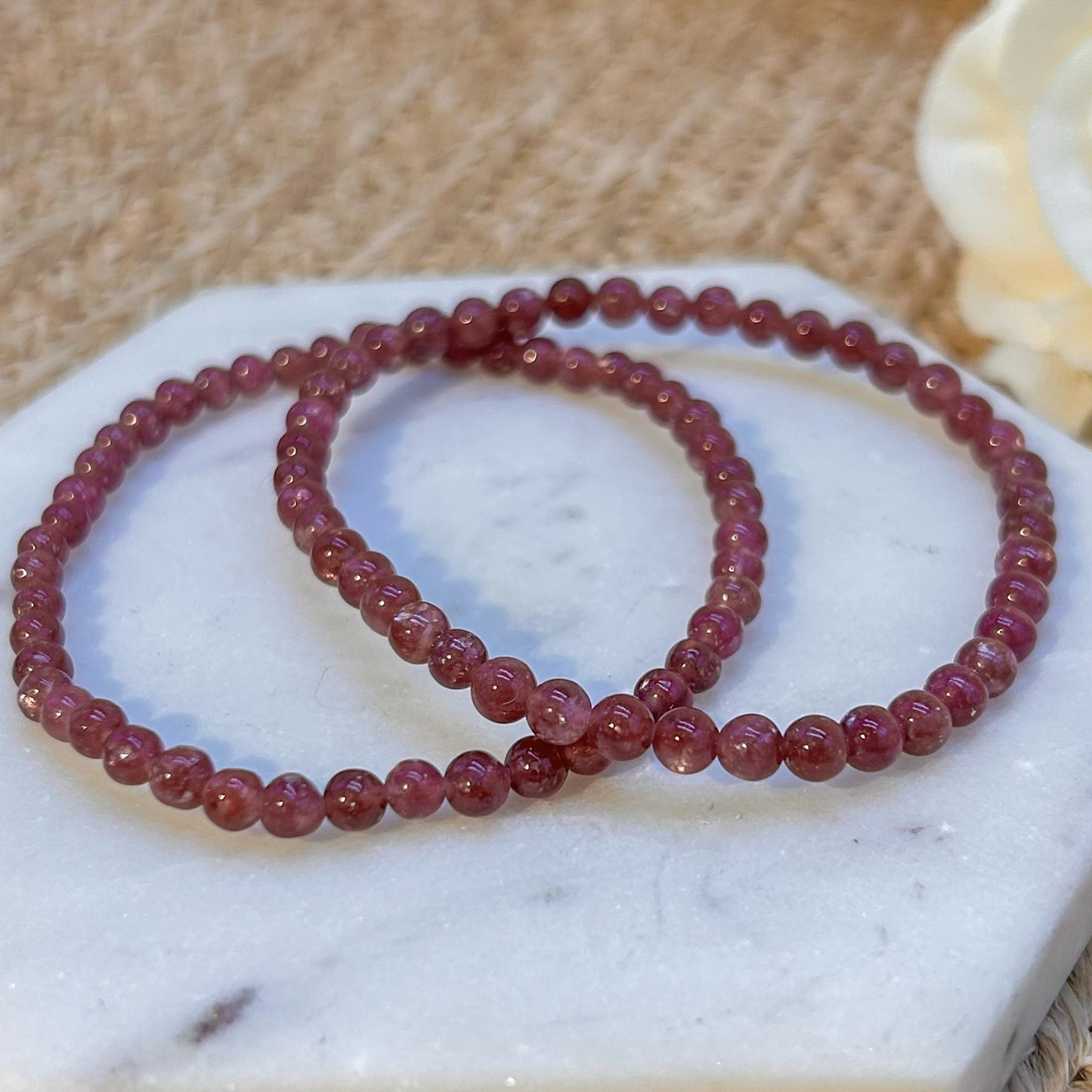 Lepidolith Armband 4 mm