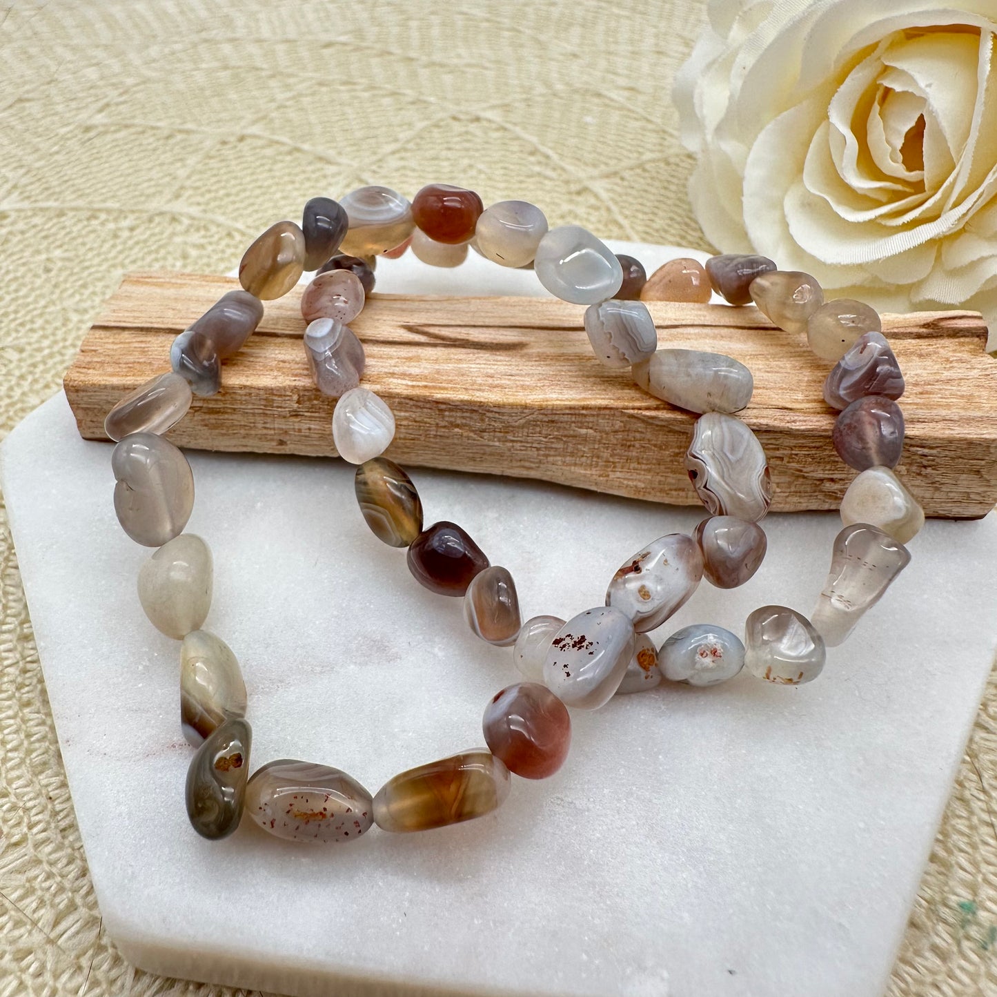 Botswana Achat Nugget Armband