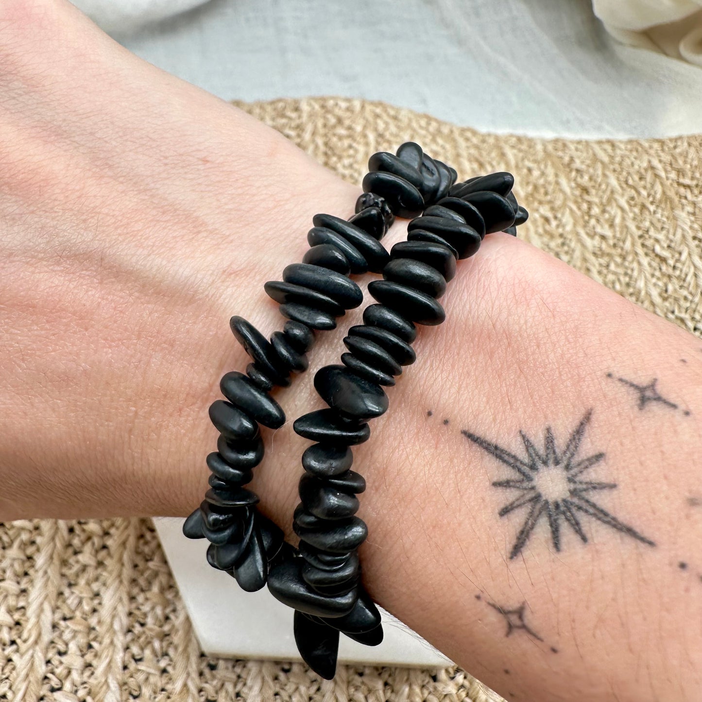 Schungit Splitterarmband