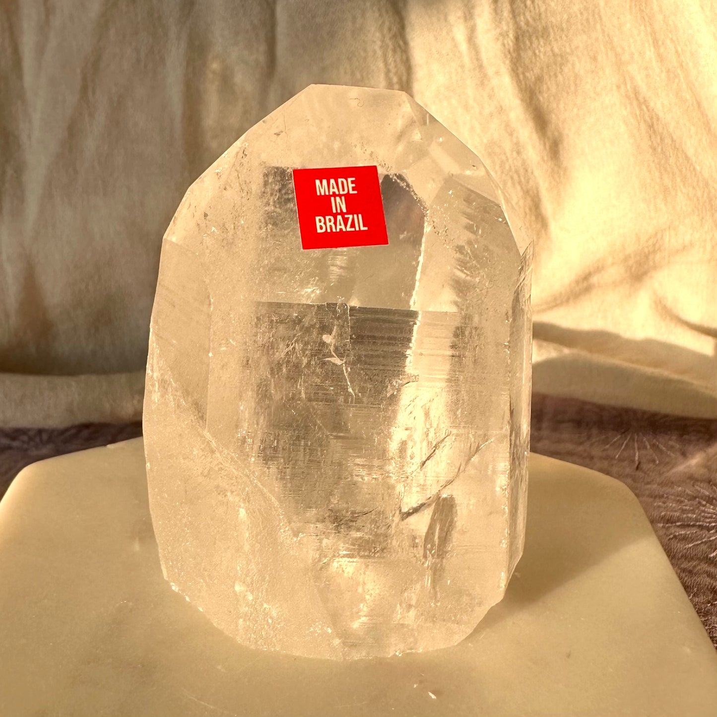 Lemurian Quarz Spitze aus Brasilien