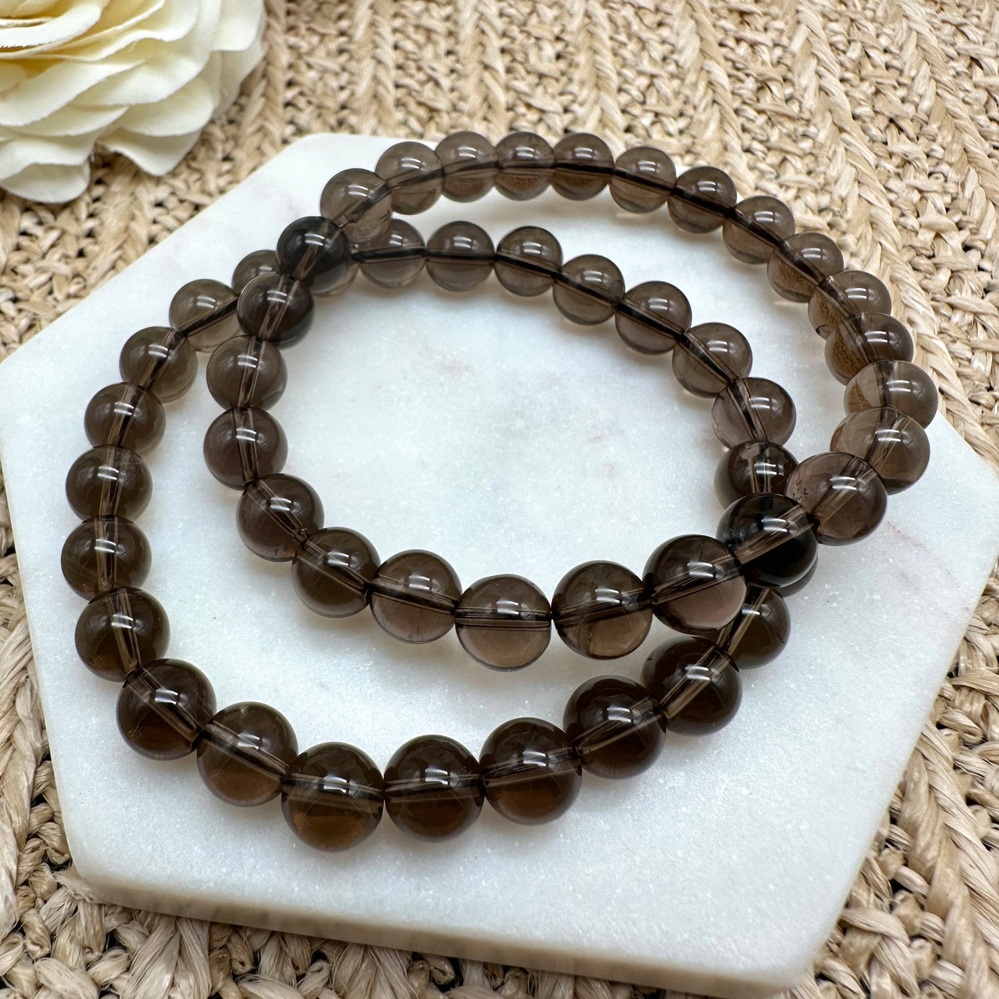 Rauchquarz Armband 8 mm