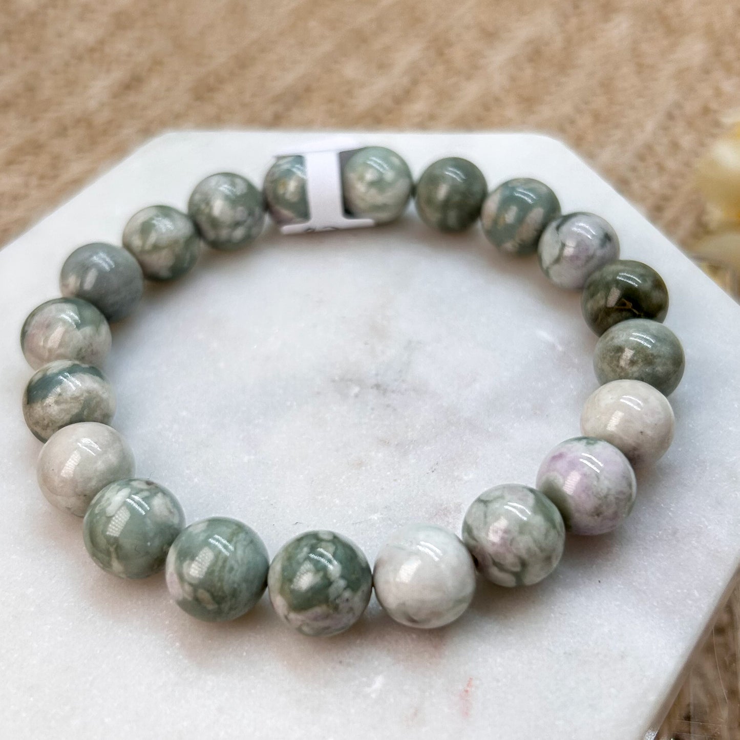 Friedensjade Armband 10 mm