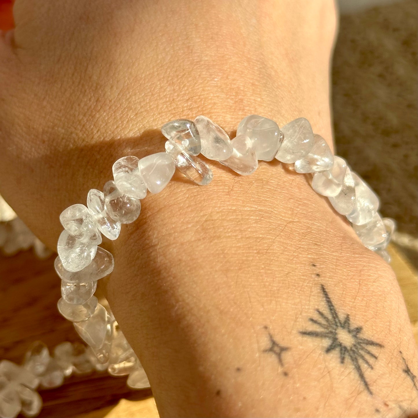 Bergkristall Splitterarmband