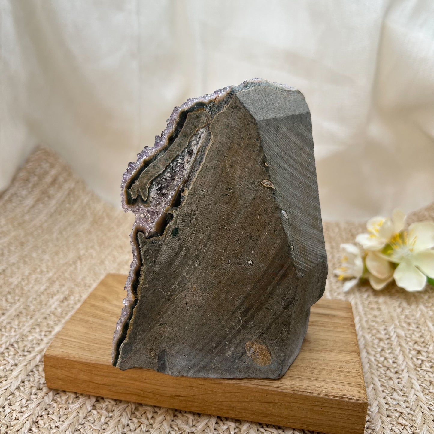 Galaxy Amethyst Cluster / Freiform rot lila