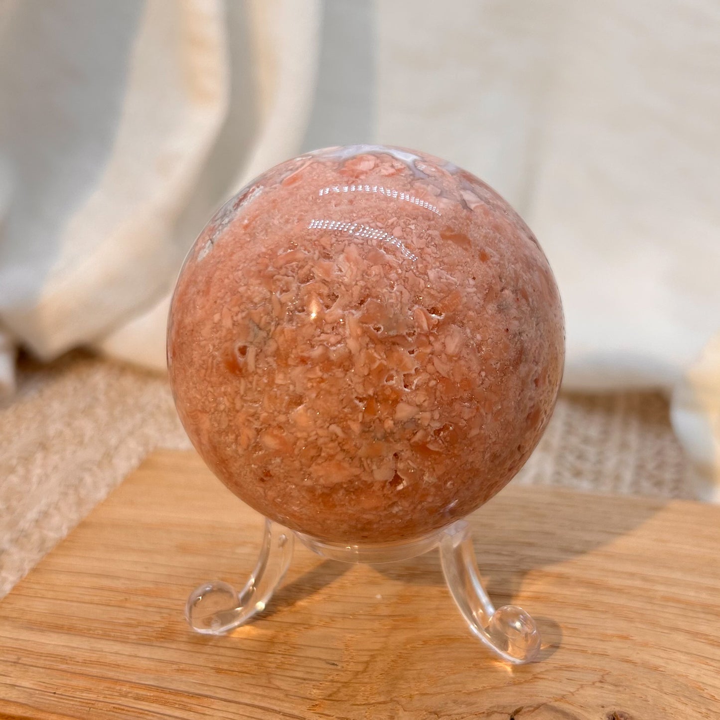 Cotton Candy Achat Kugel 5,9 cm