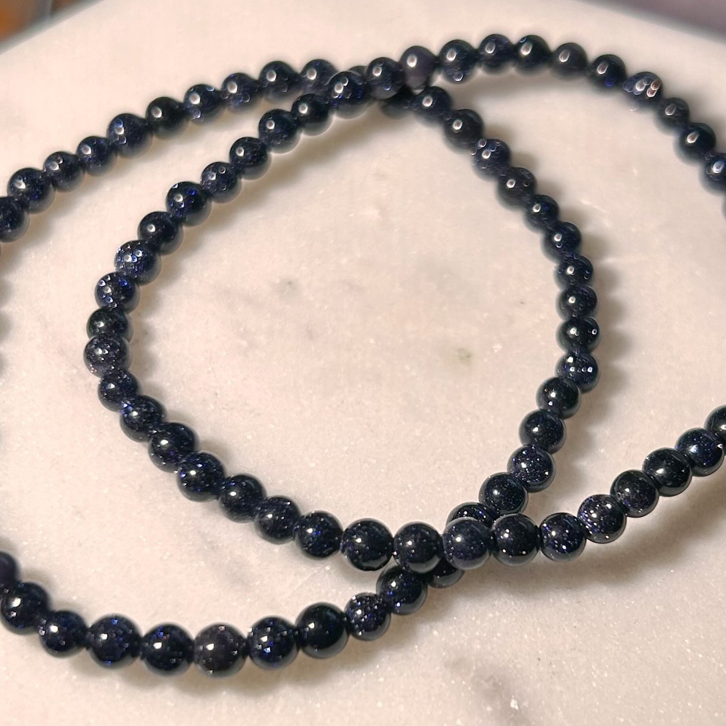 Blaufluss Armband Perle 4 mm