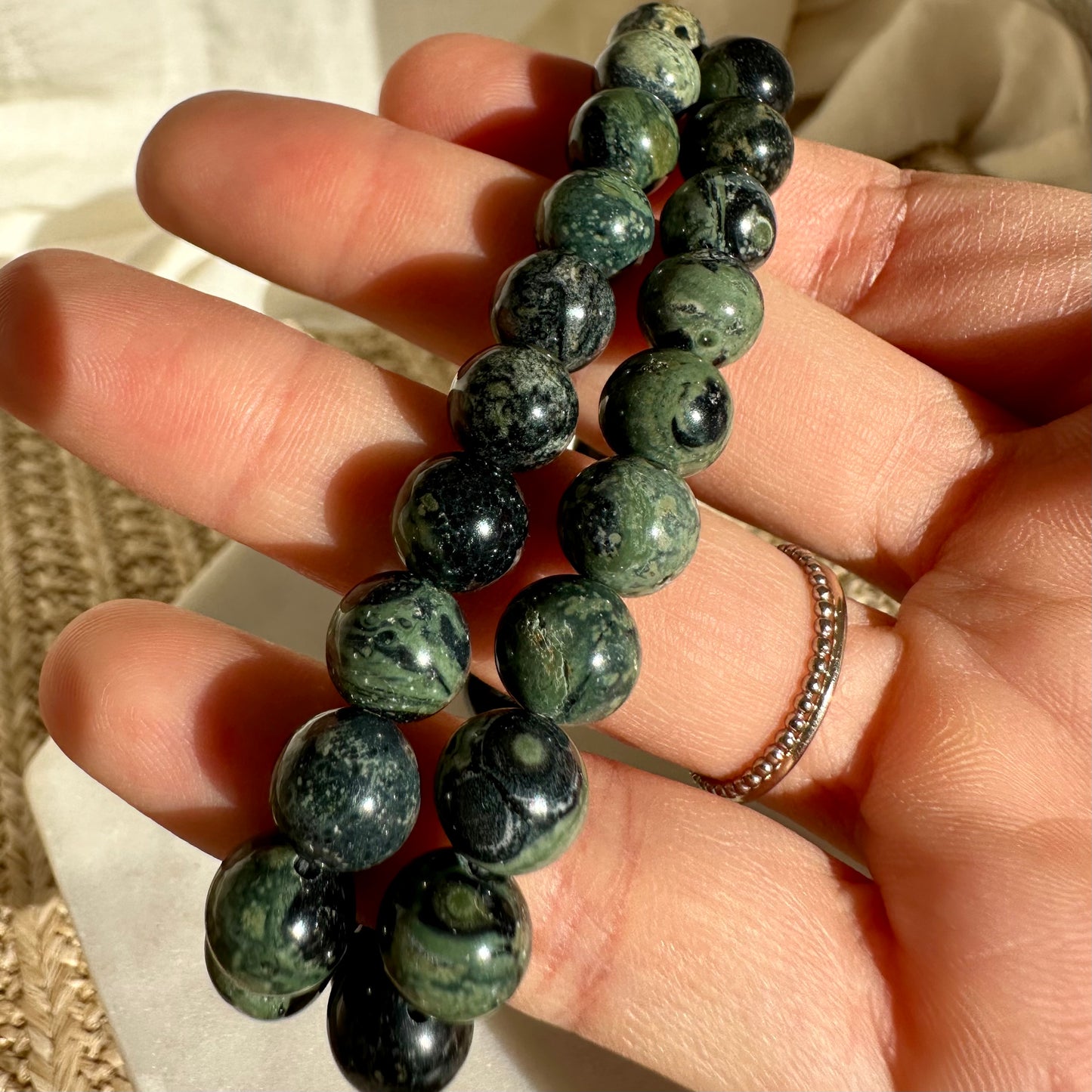 Eldarit / Kabamba Jaspis Armband 8,5 mm