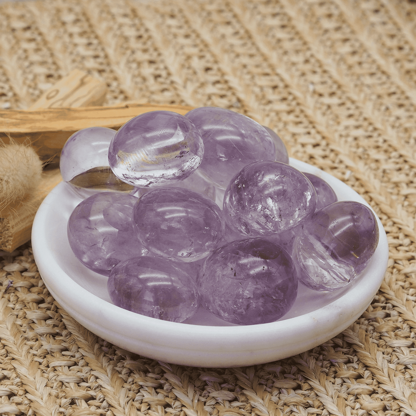 Amethyst Trommelstein - Crystales