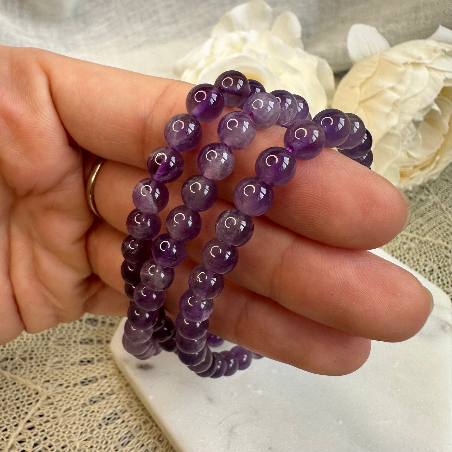 Amethyst Armband 8 mm