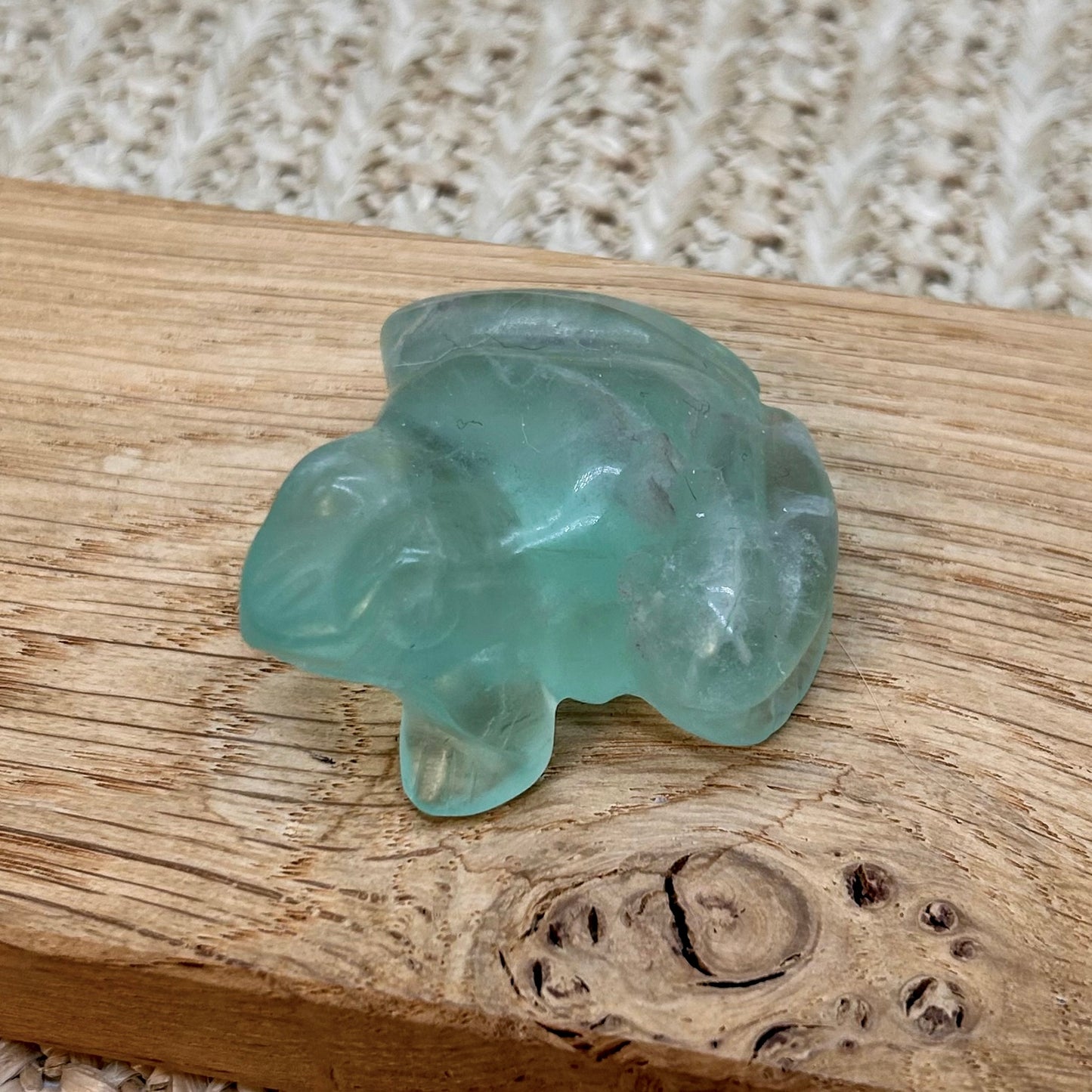 Grüner Fluorit Frosch