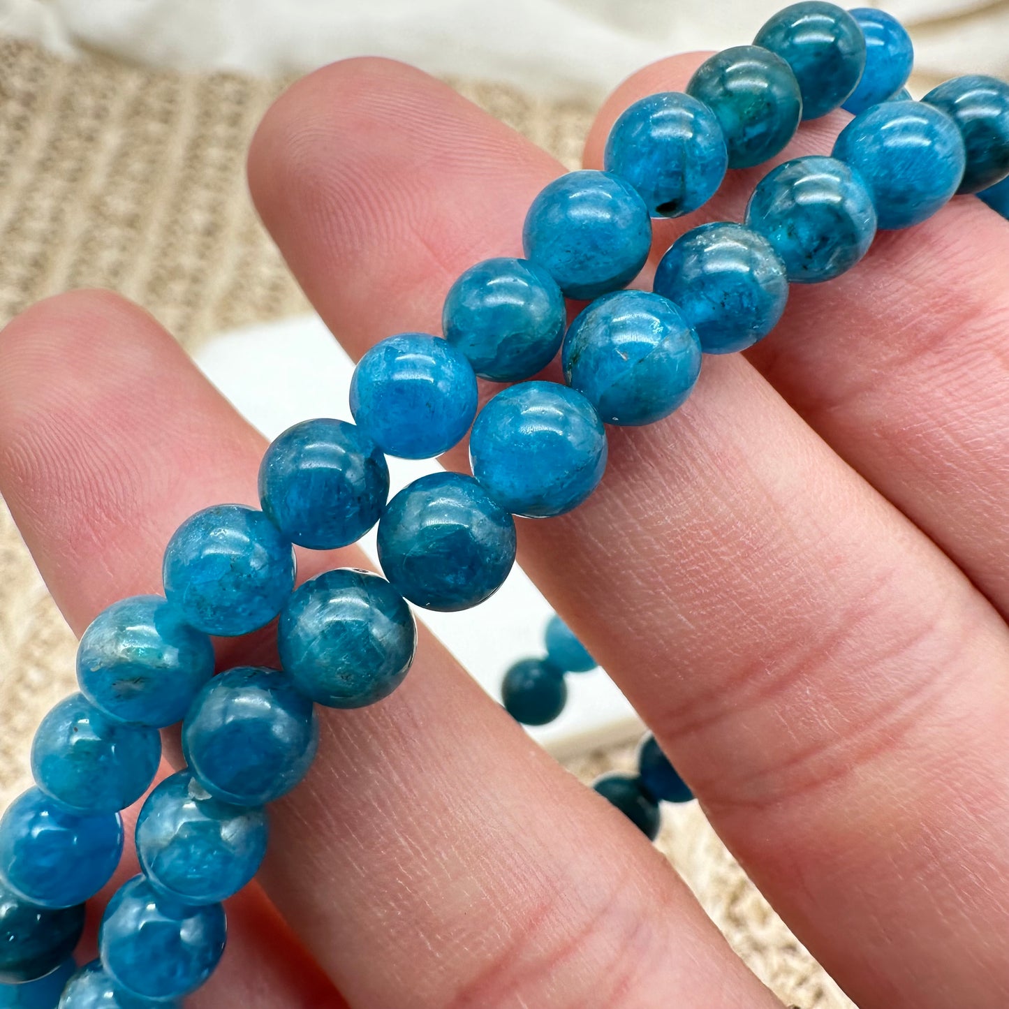 HQ Apatit Armband mit Flash 6 mm