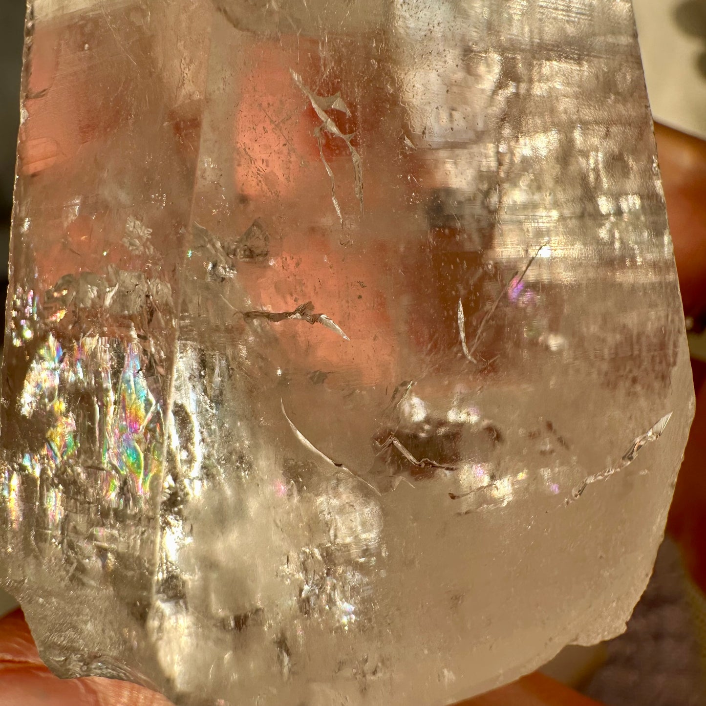 Lemurian Quarz Spitze aus Brasilien