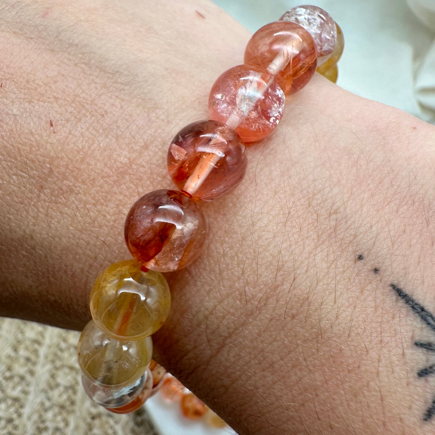 Feuerquarz Armband 9,5 mm