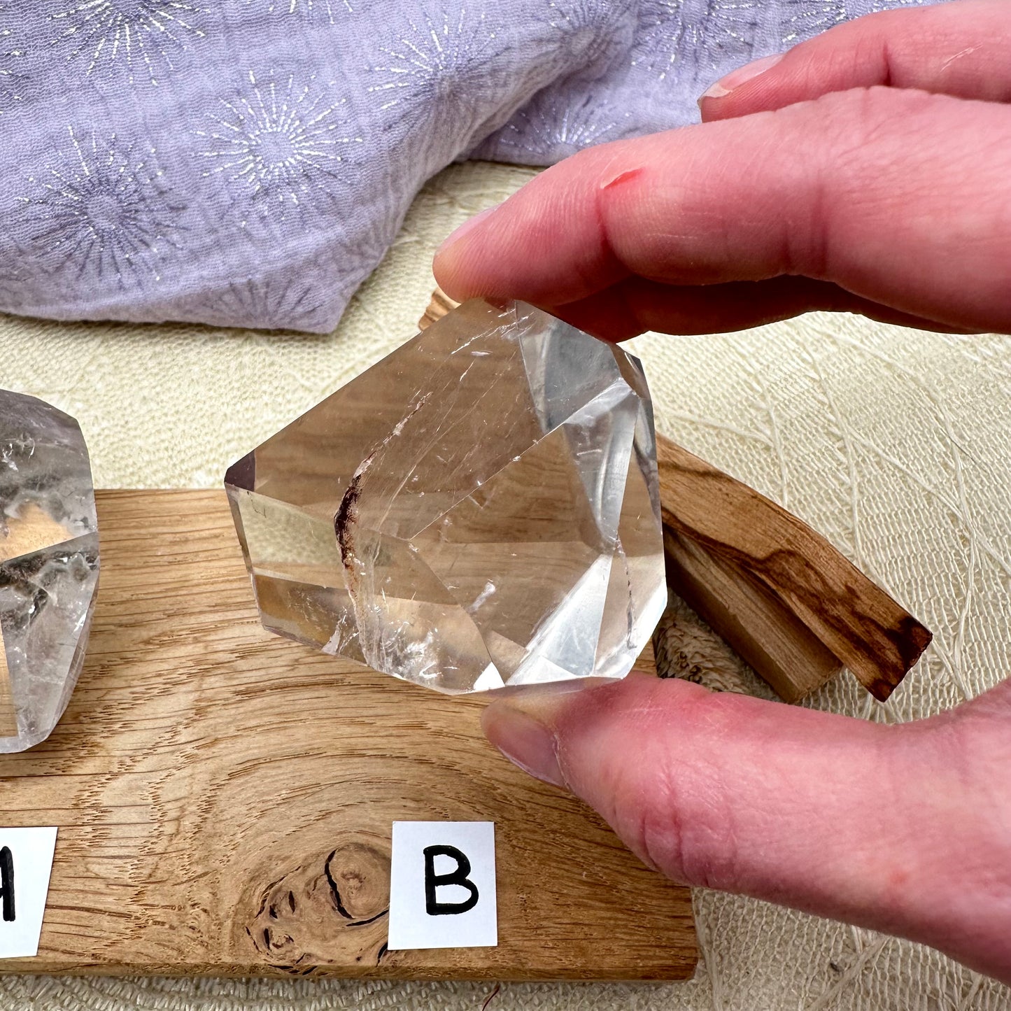 klare Bergkristall Freiform - Crystales