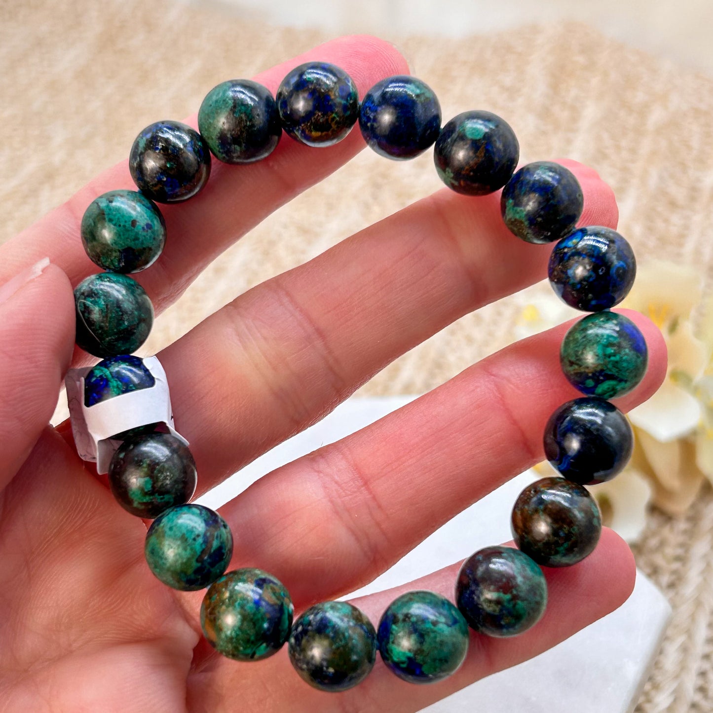 Azurit / Malachit Armband 10 mm