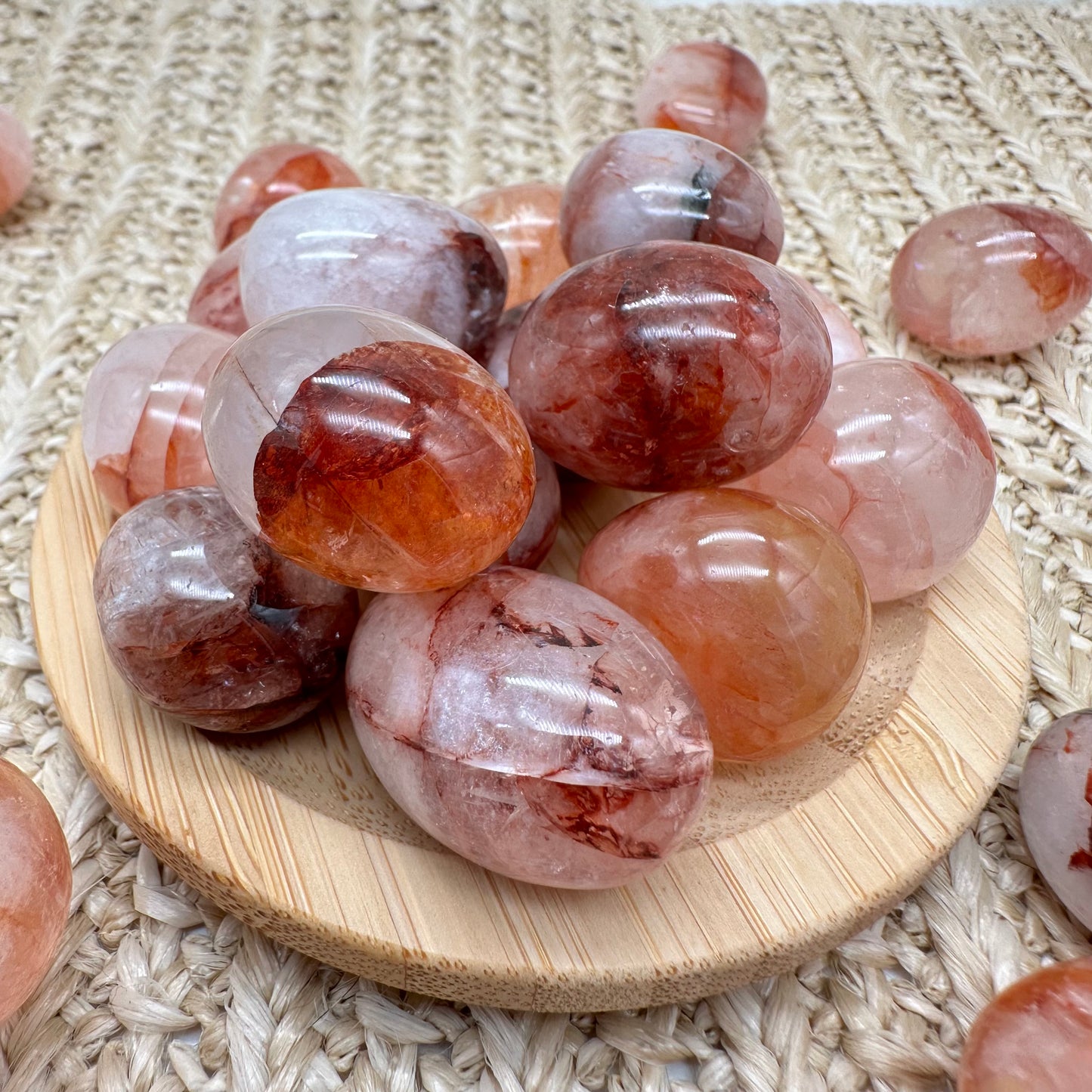 HQ Feuerquarz Trommelstein