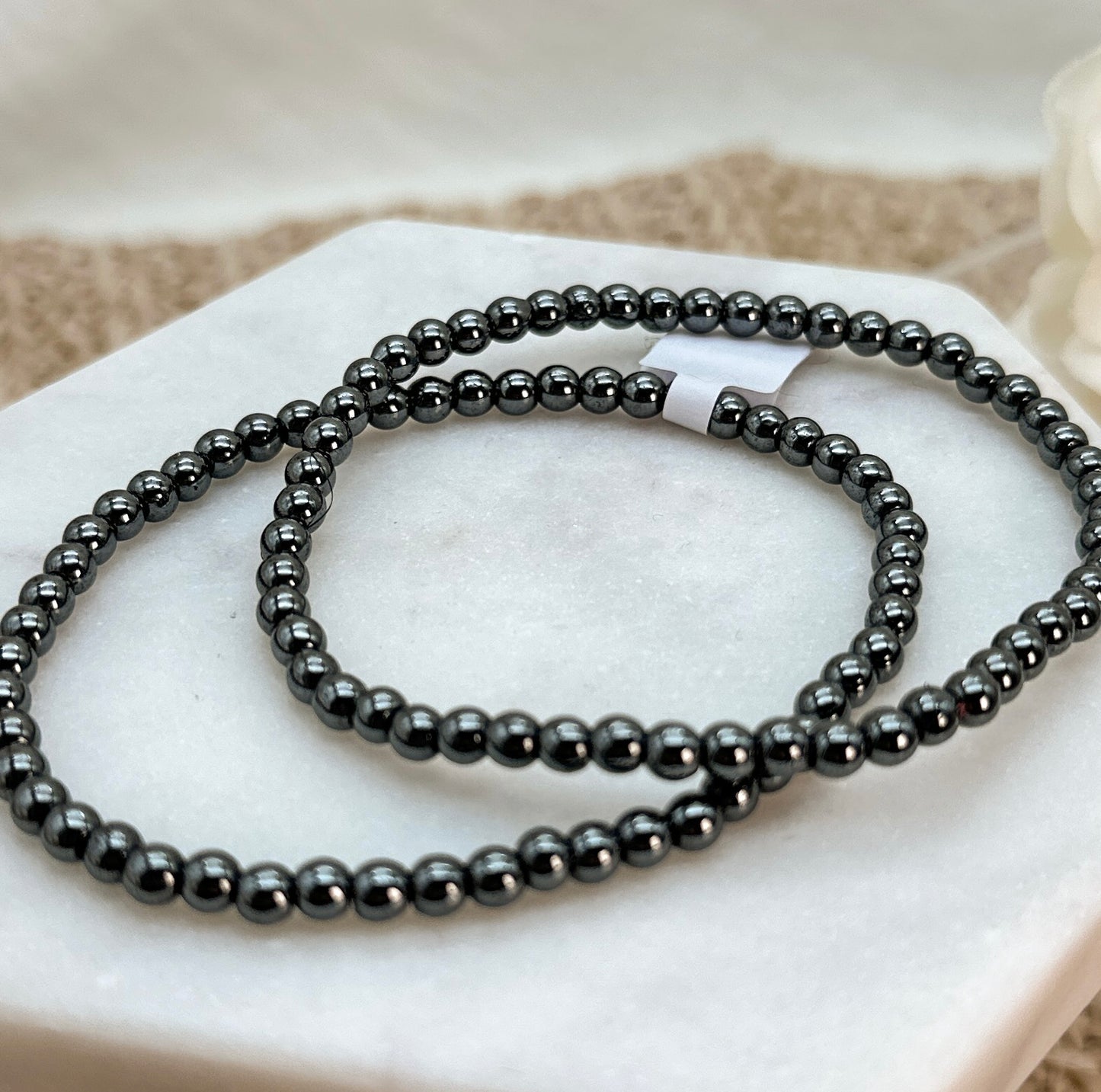 Hämatit Armband 4 - 5 mm