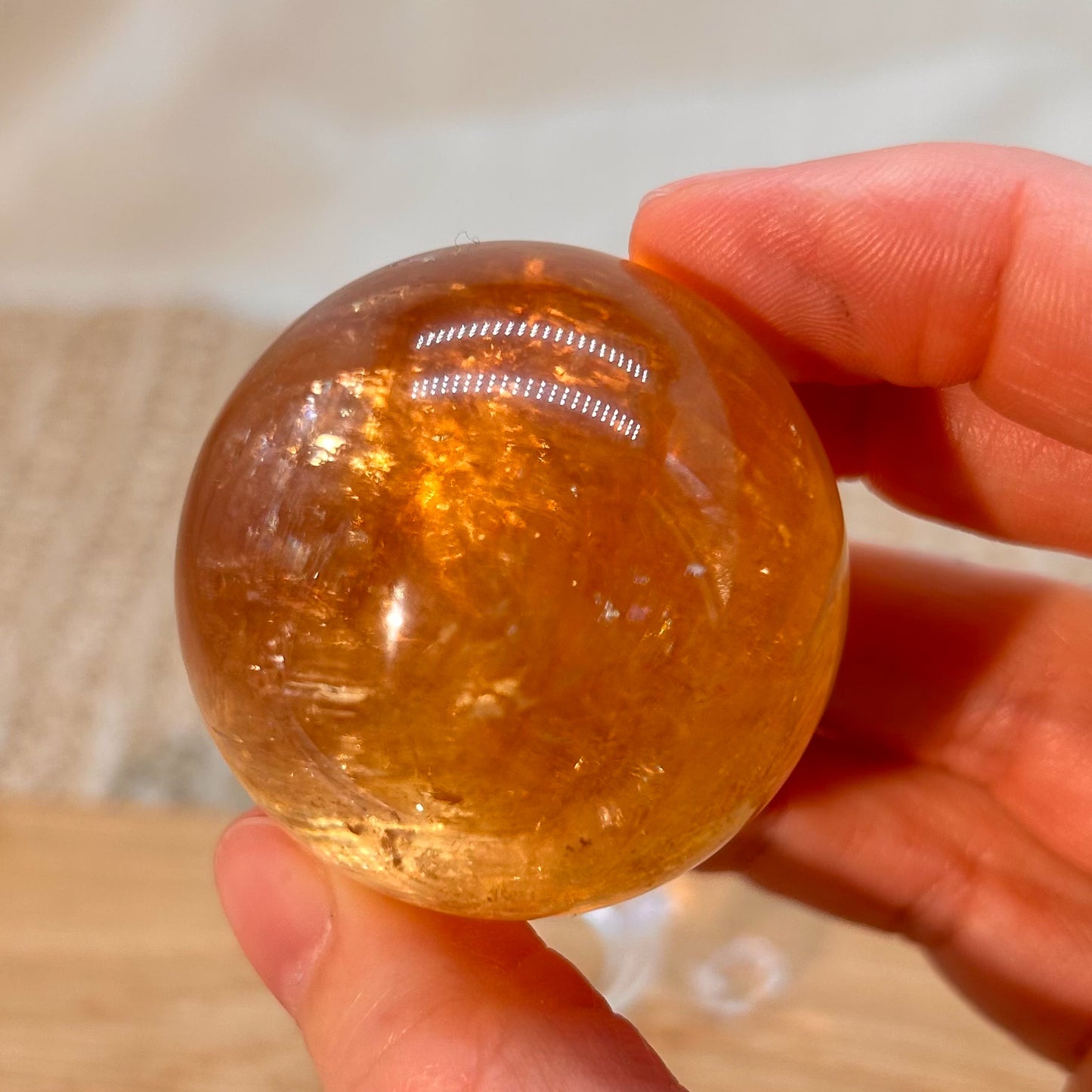 Honigcalcit Kugel 3,8 cm