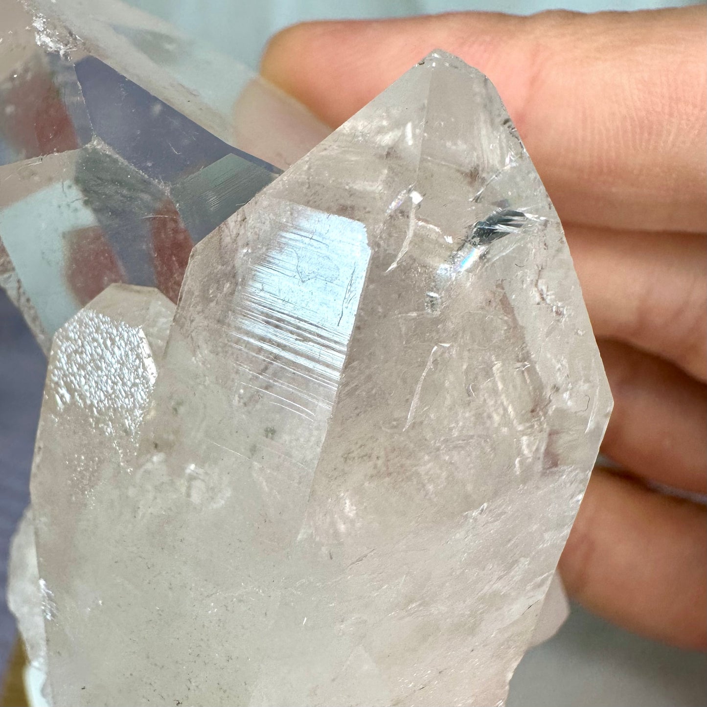 Bergkristall natürliche Spitze