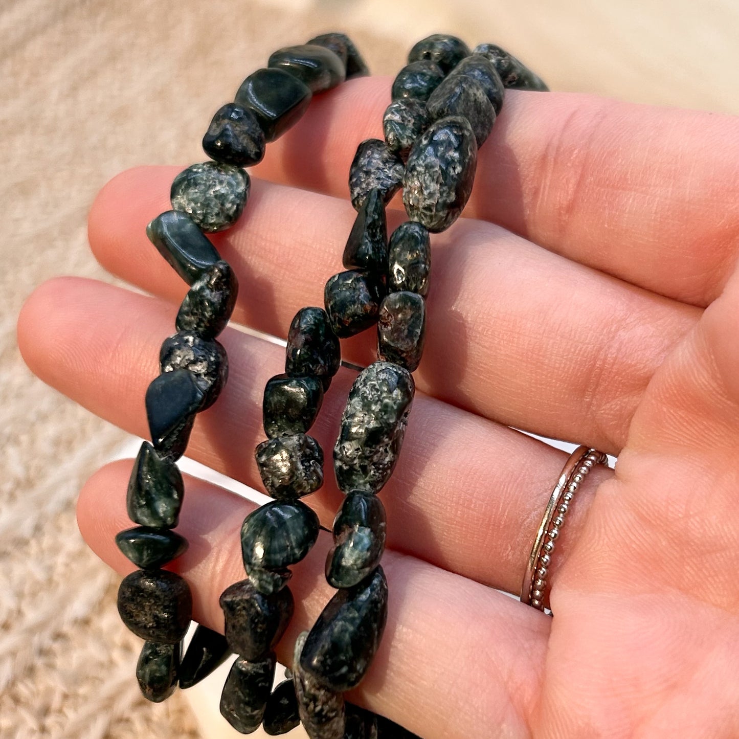 Seraphinit Nugget Armband
