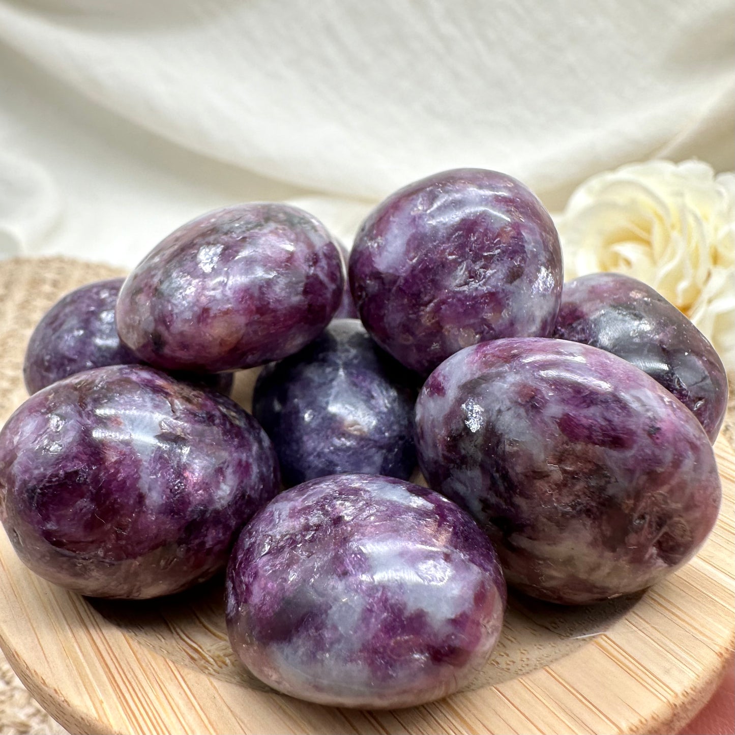 Lepidolith Trommelstein