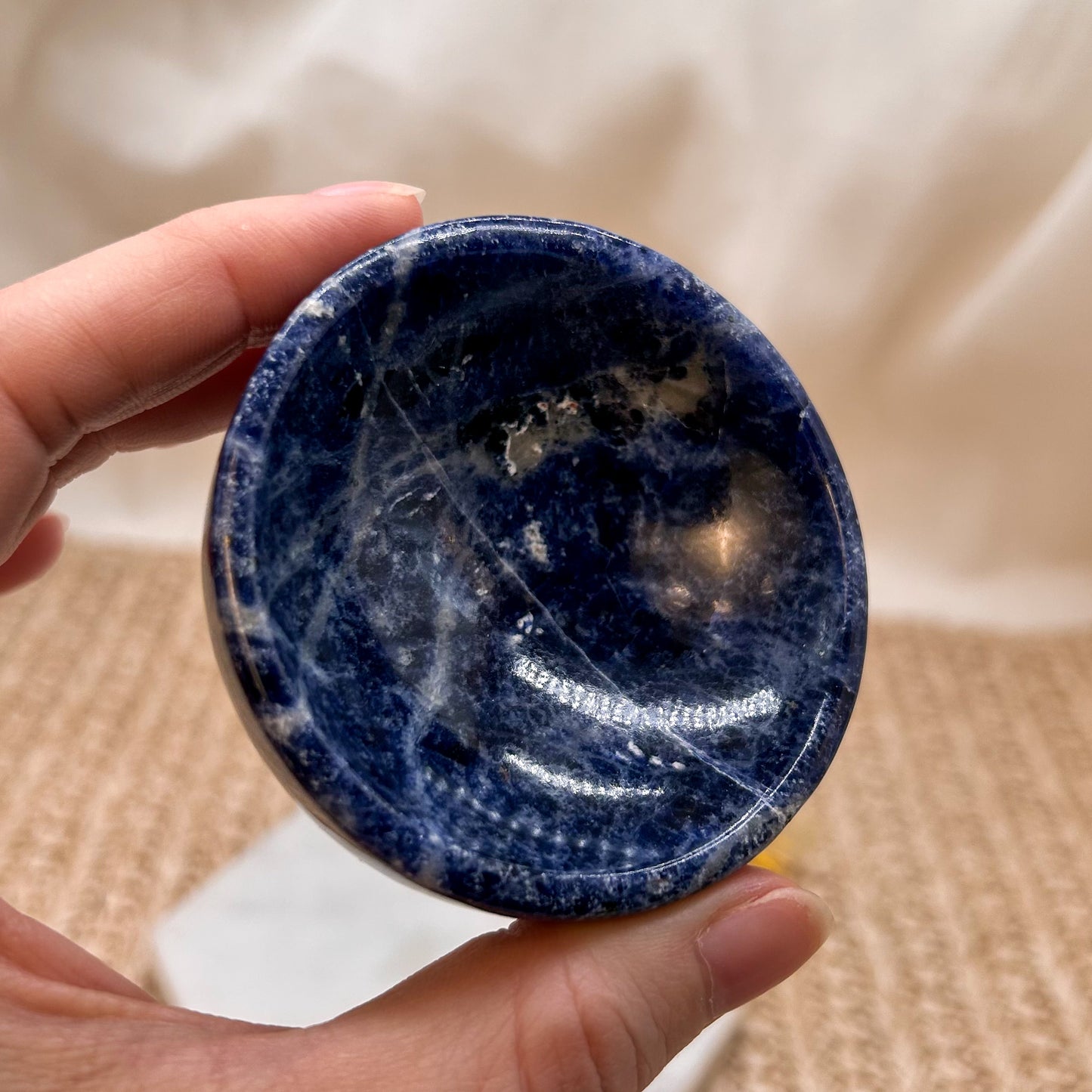 Sodalith Schale rund