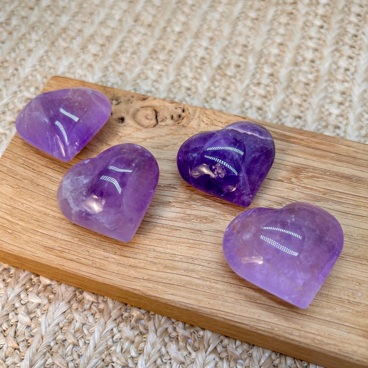 Amethyst Herz hell B-Ware
