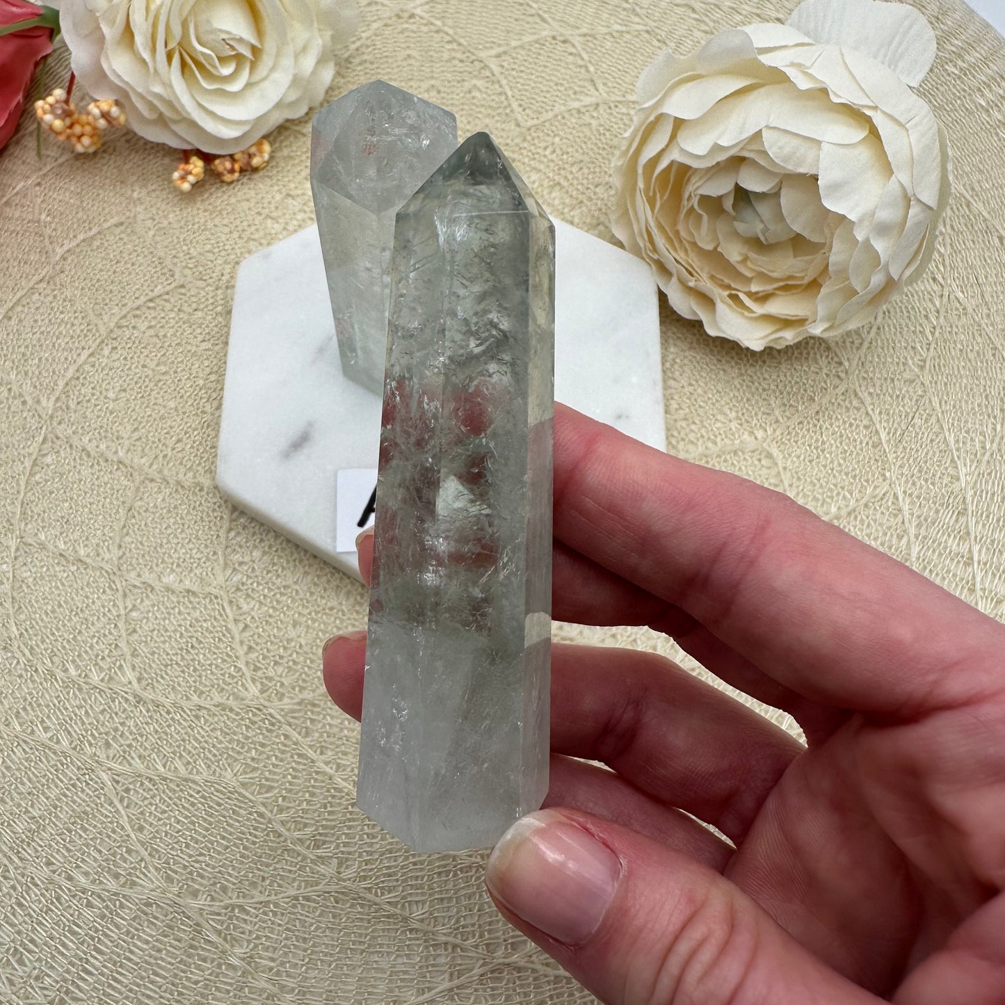 Prasiolith / Grüner Amethyst Turm