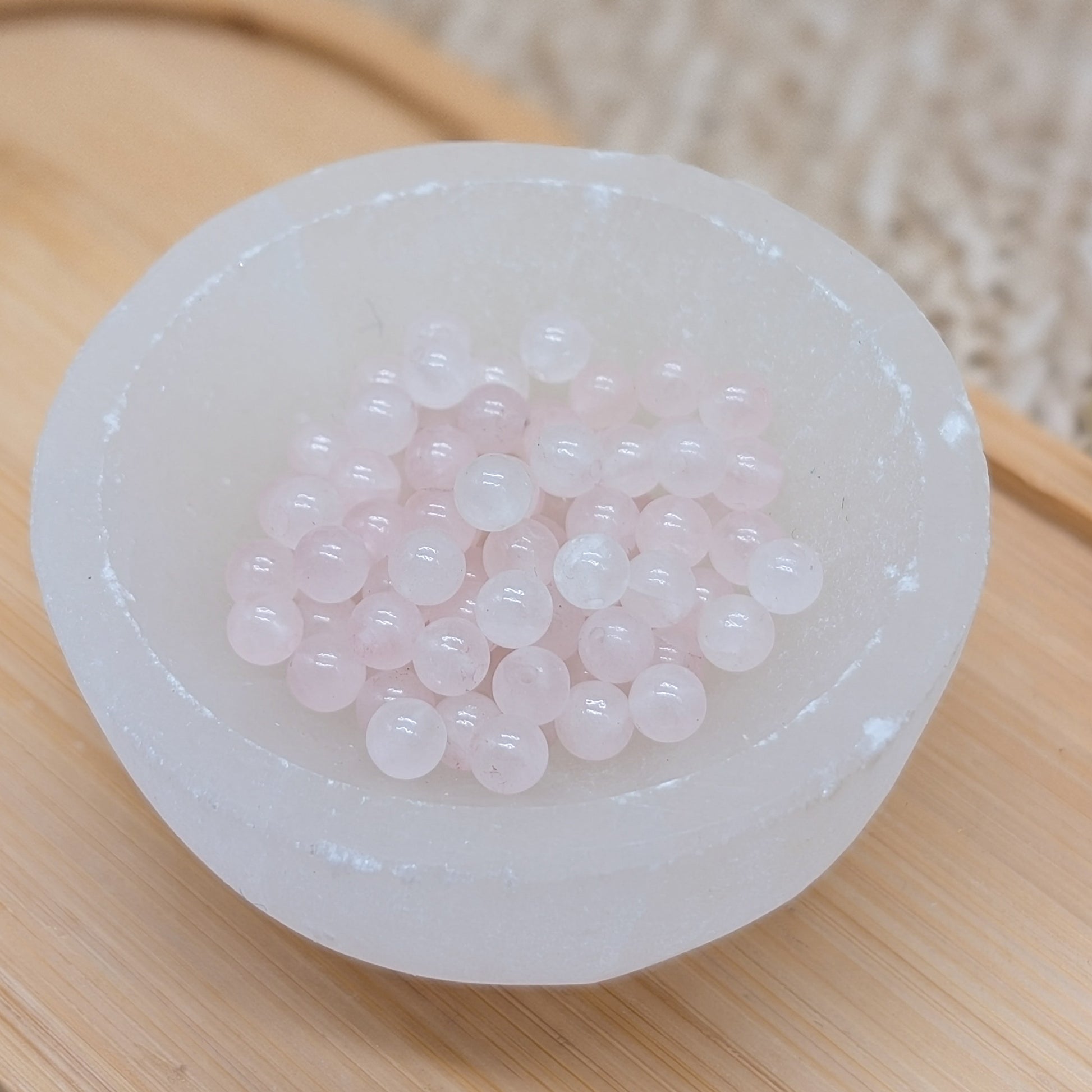 Rosenquarz Edelsteinperle 4 mm