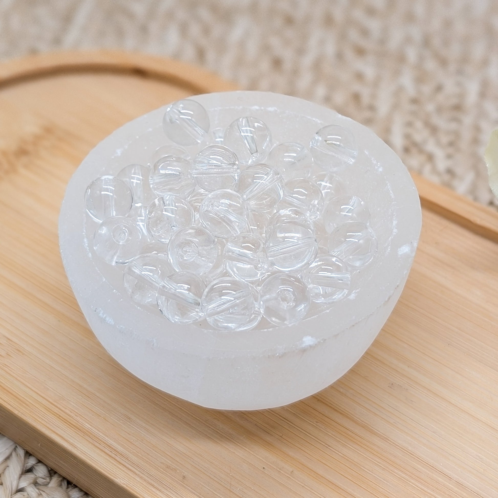 Bergkristall Edelsteinperle 6 mm