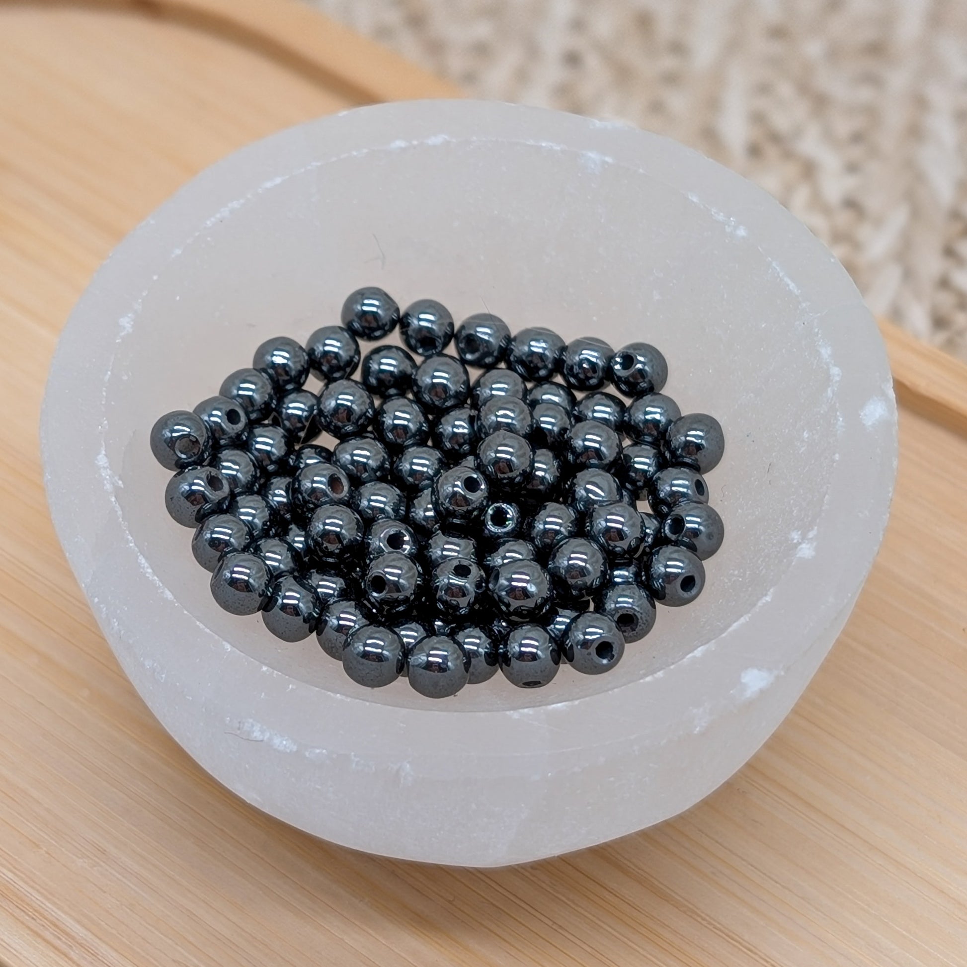 Hämatit Edelsteinperle 4 mm