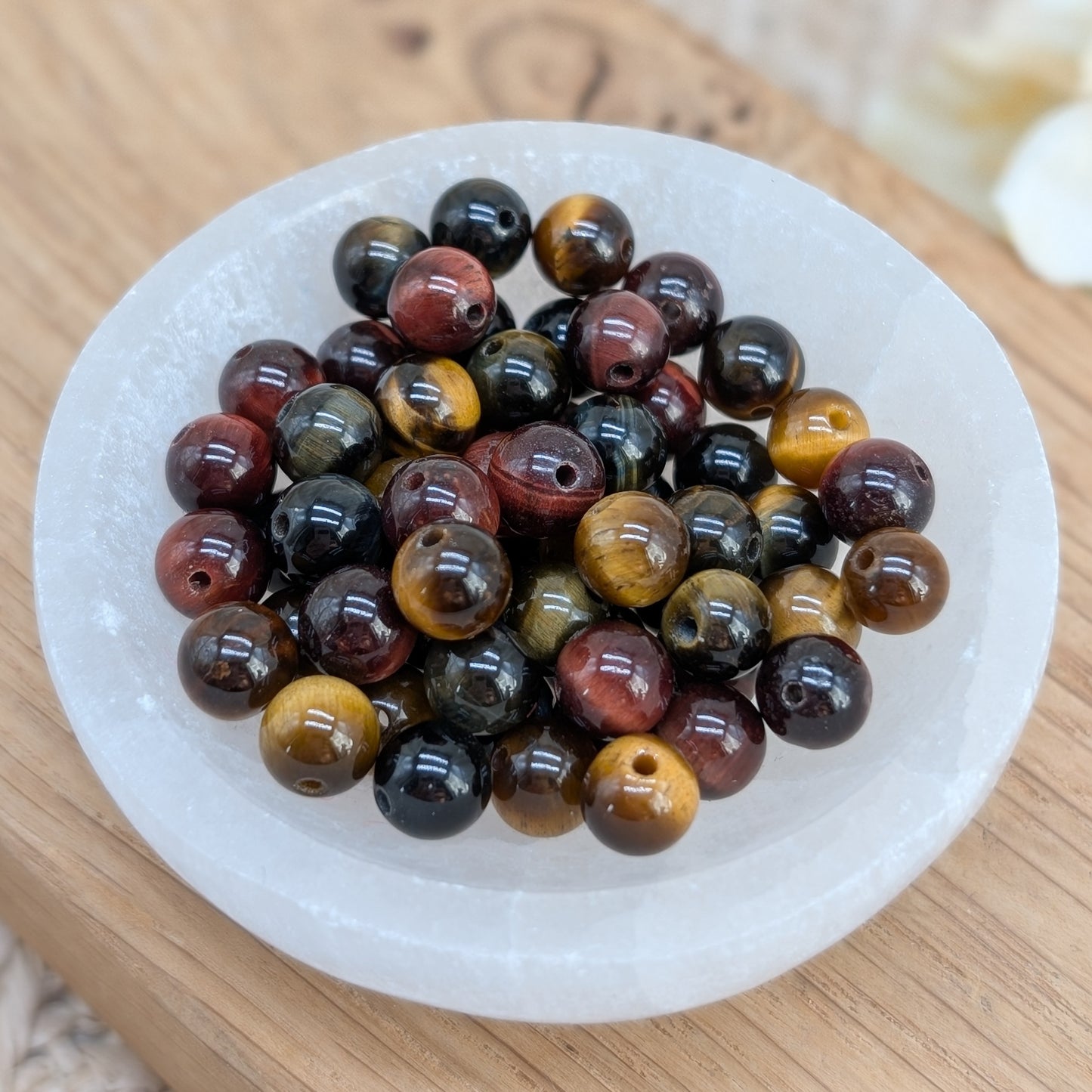 Tigerauge Perlen 6 mm