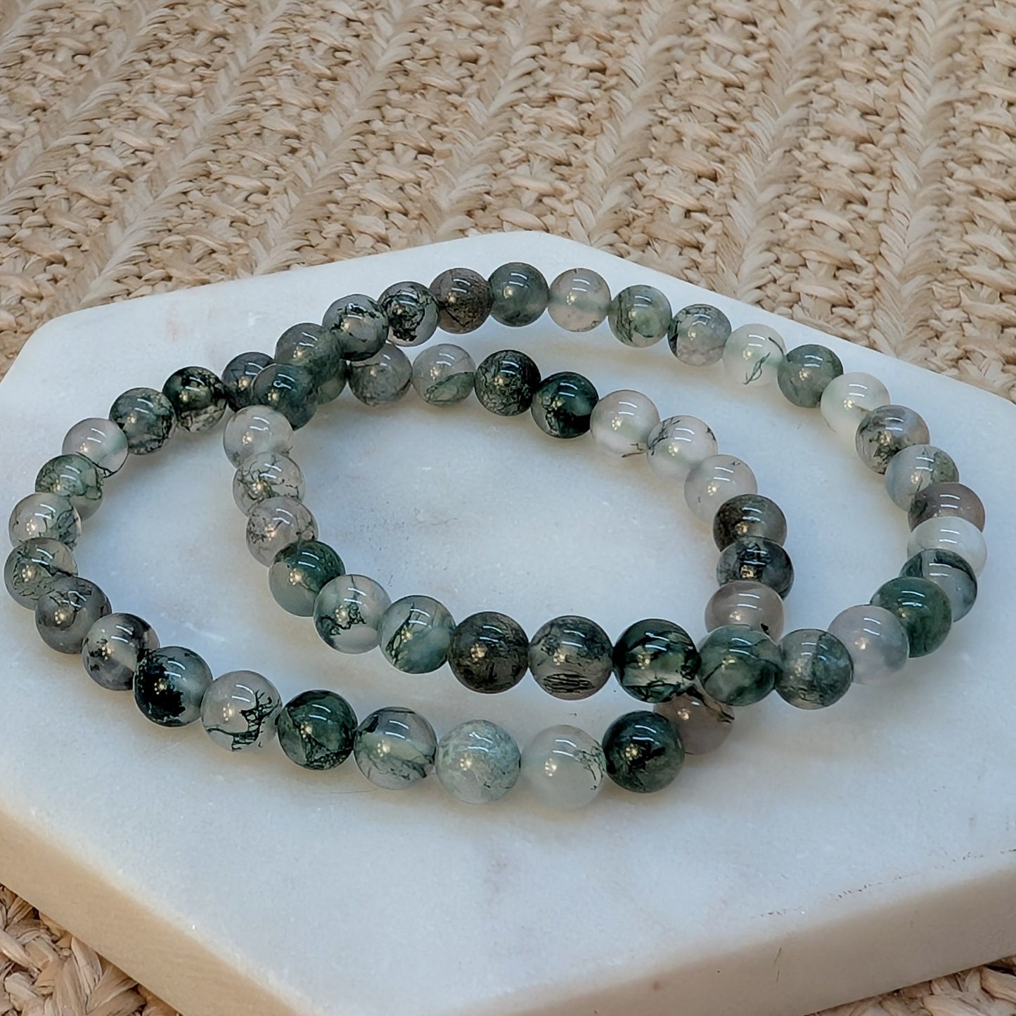 HQ Moosachat Armband 6 mm