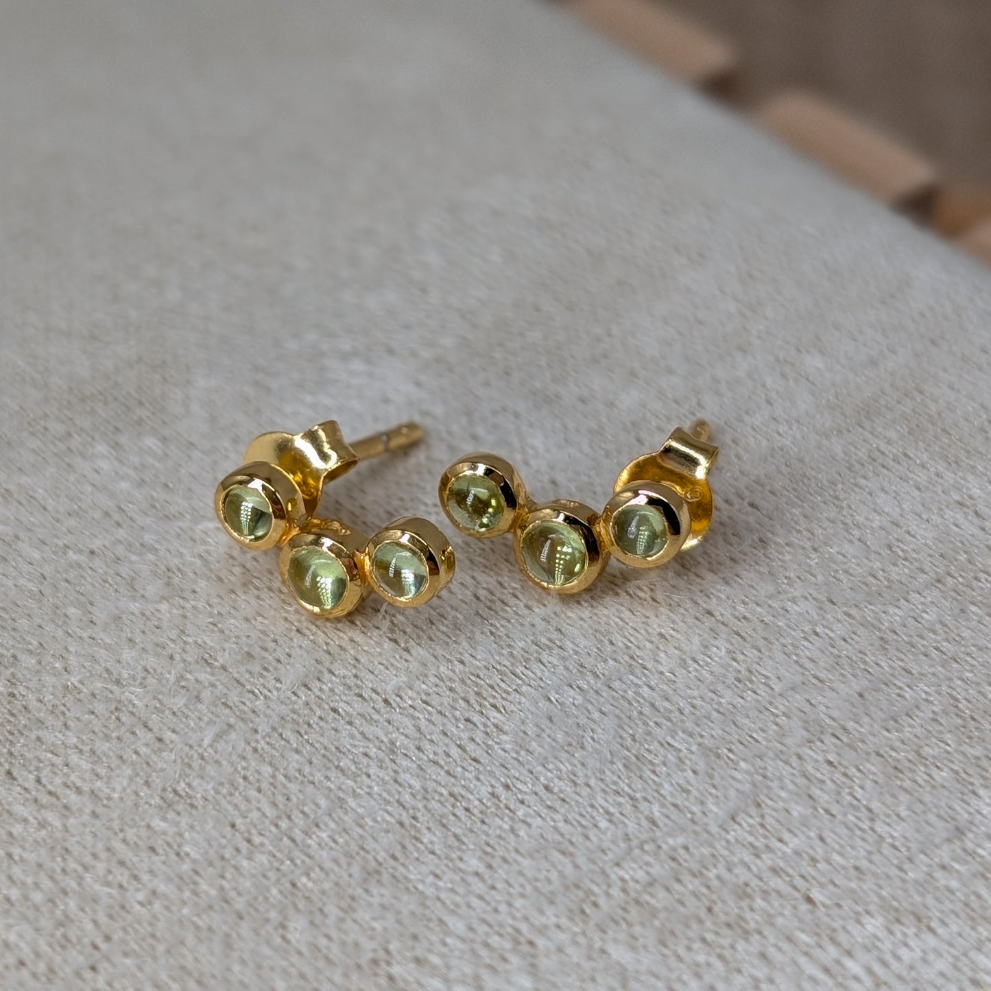 Peridot Triple Spark Ohrstecker
