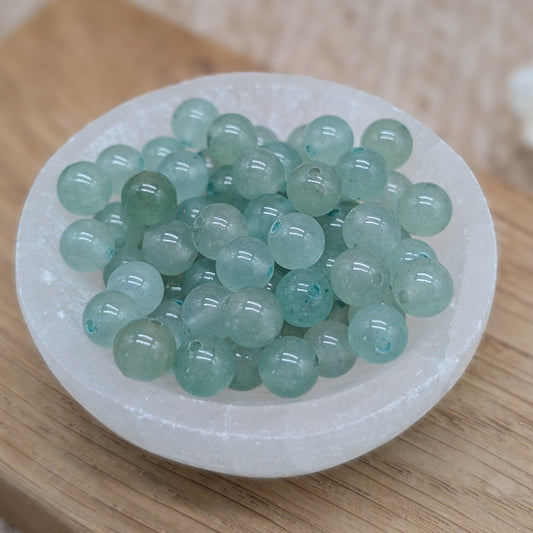 Grüner Aventurin Perlen 6 - 6,5 mm