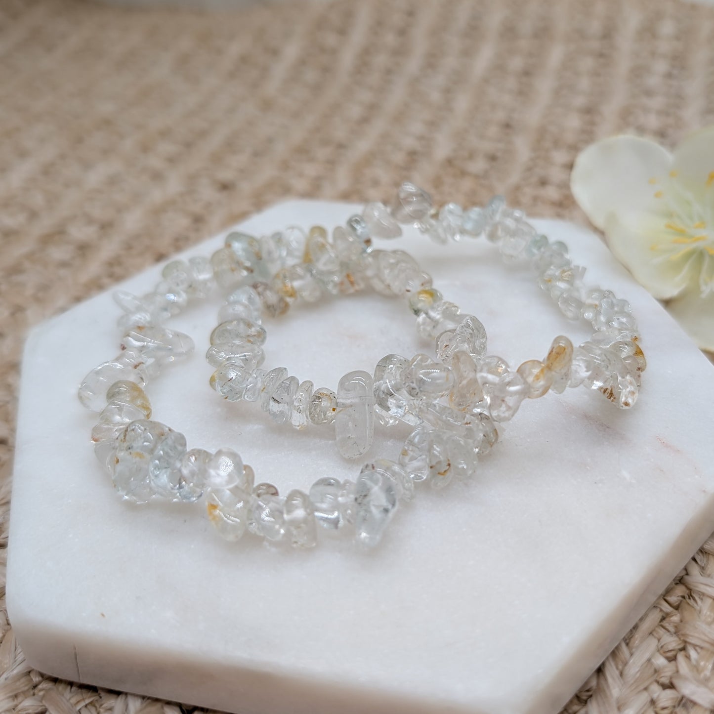 Splitterarmband Topas