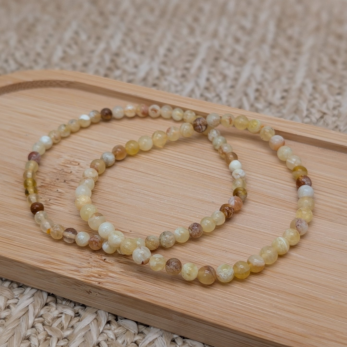 Gelber Opal Armband 4mm