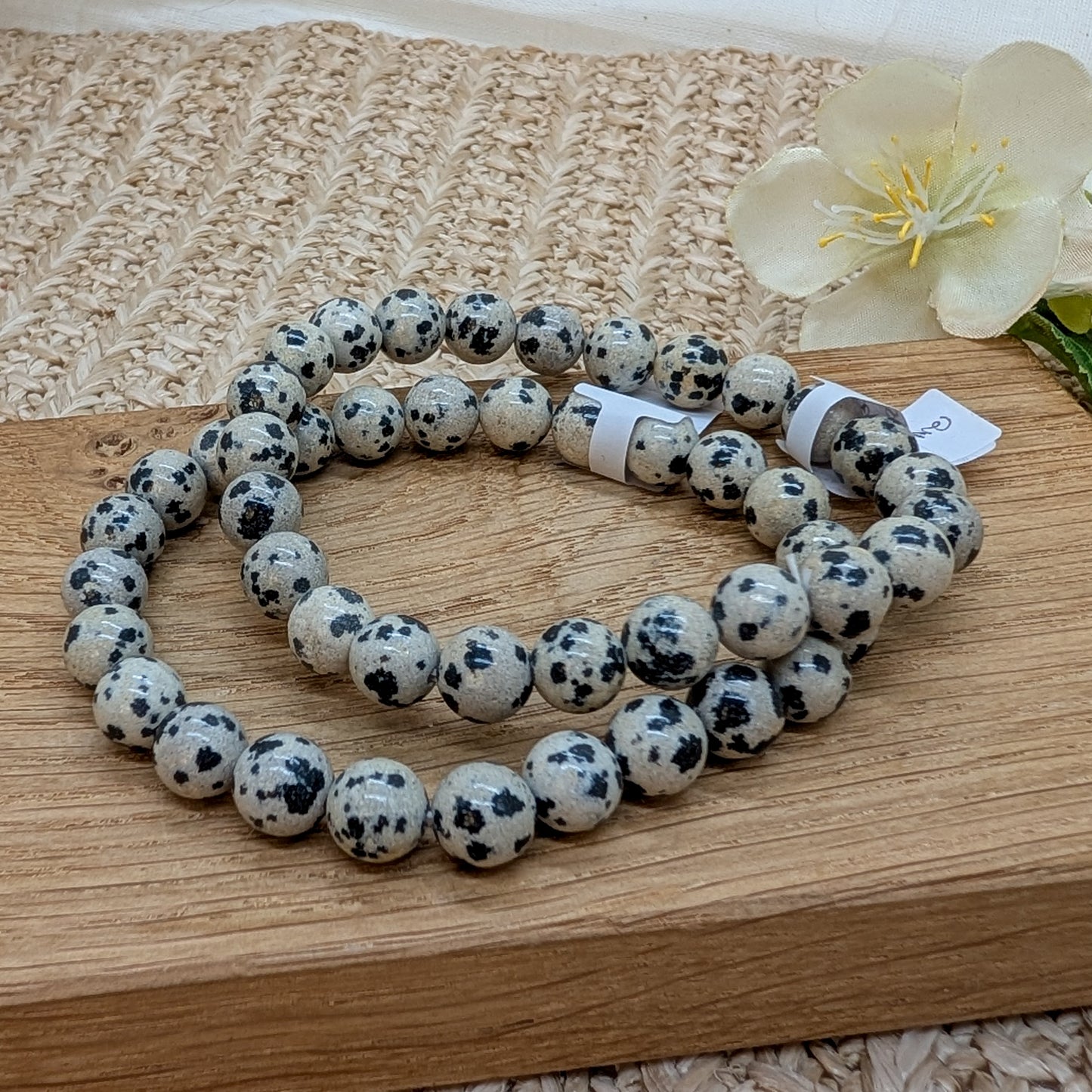 Dalmatinerjaspis Armband 8 mm