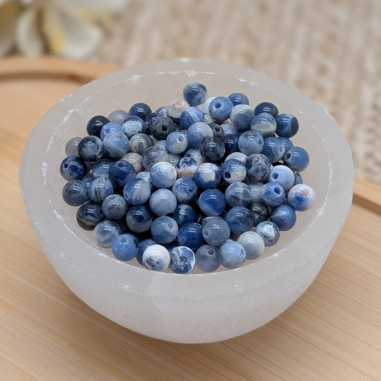 Sodalith Perlen 4 mm