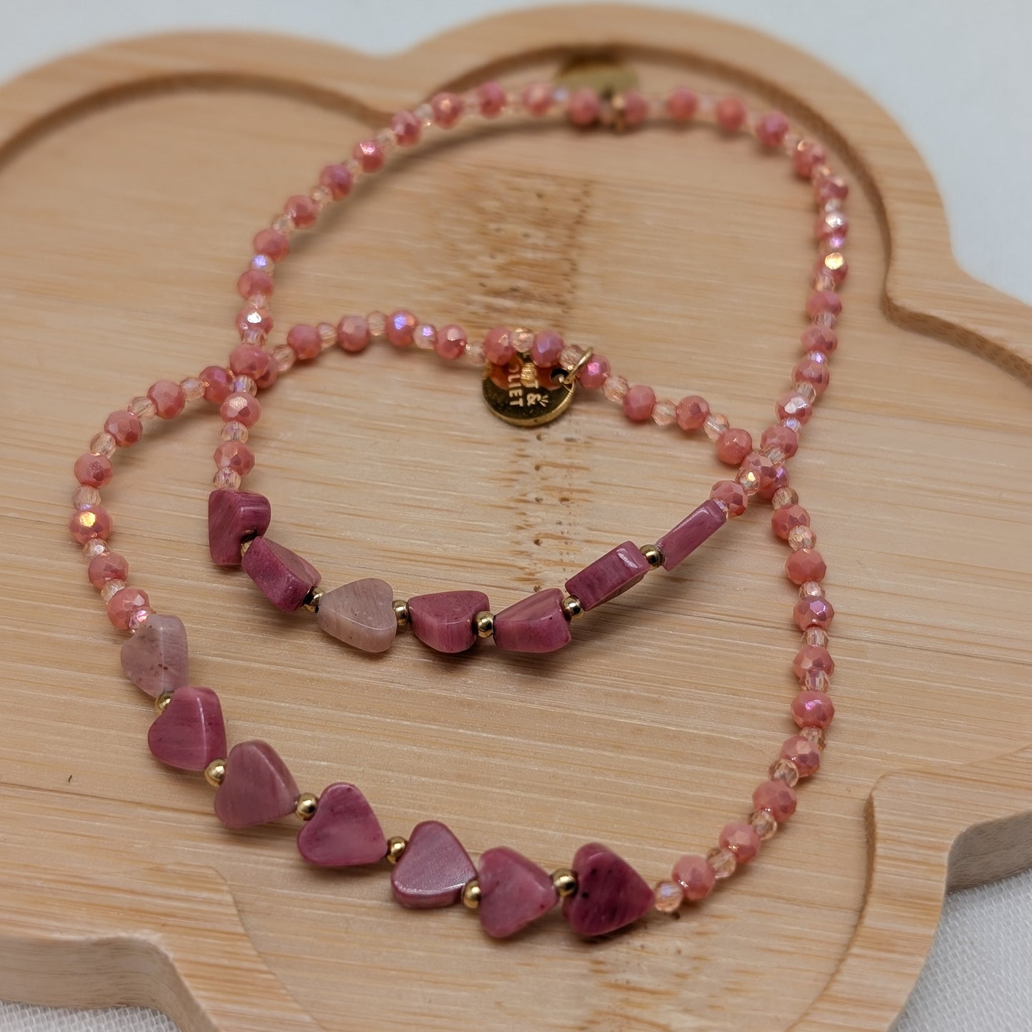 Rhodonit Armband Herz