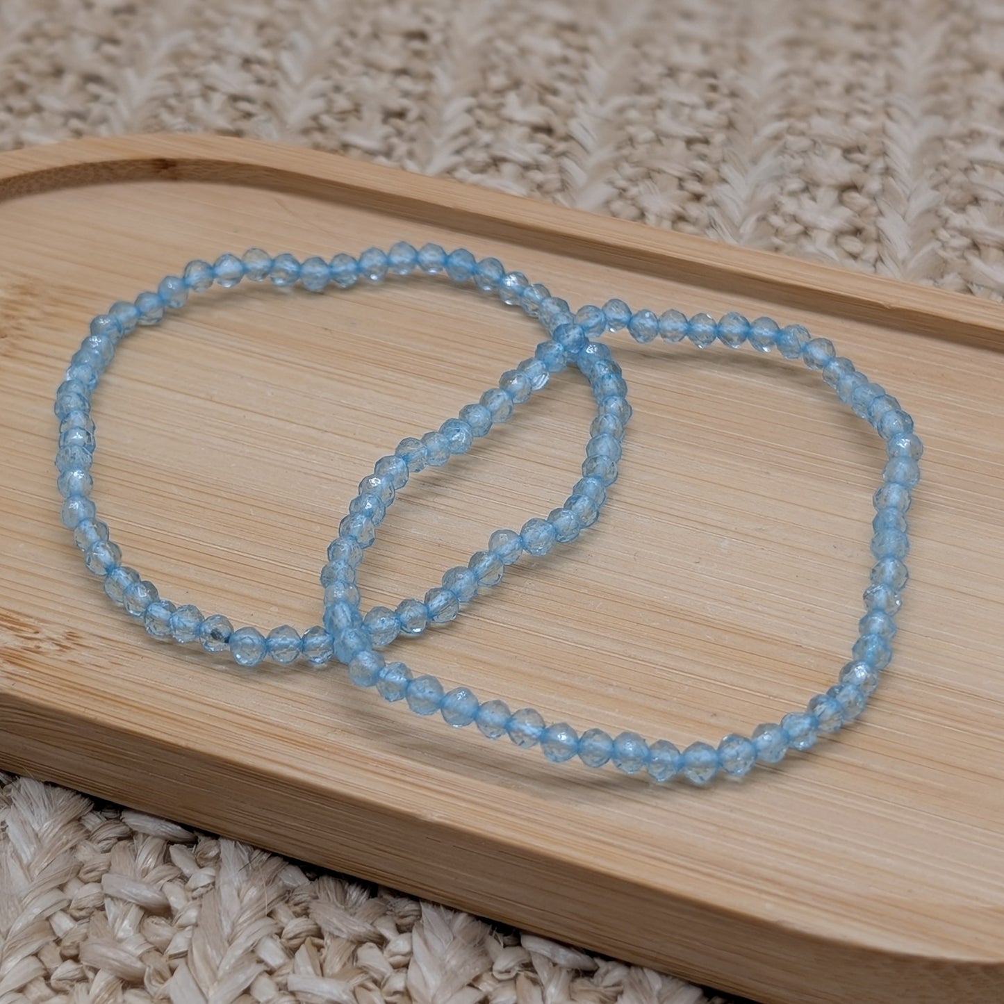 Topaz Armband facettiert 3 mm