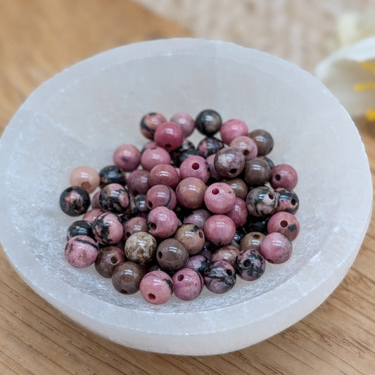 Rhodonit Perlen 4 mm