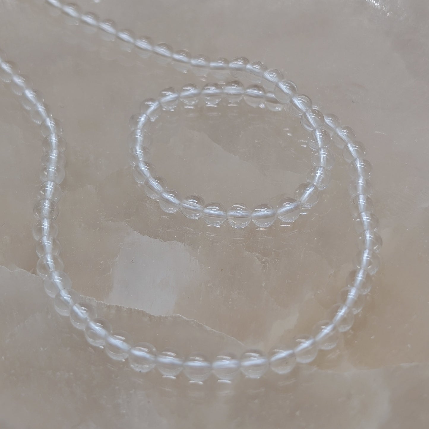 Bergkristall Halskette 4 mm
